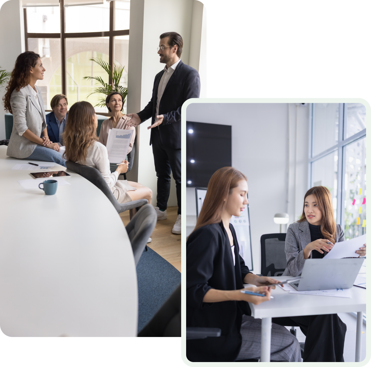 Business meeting presentation