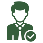 User icon with checkmark